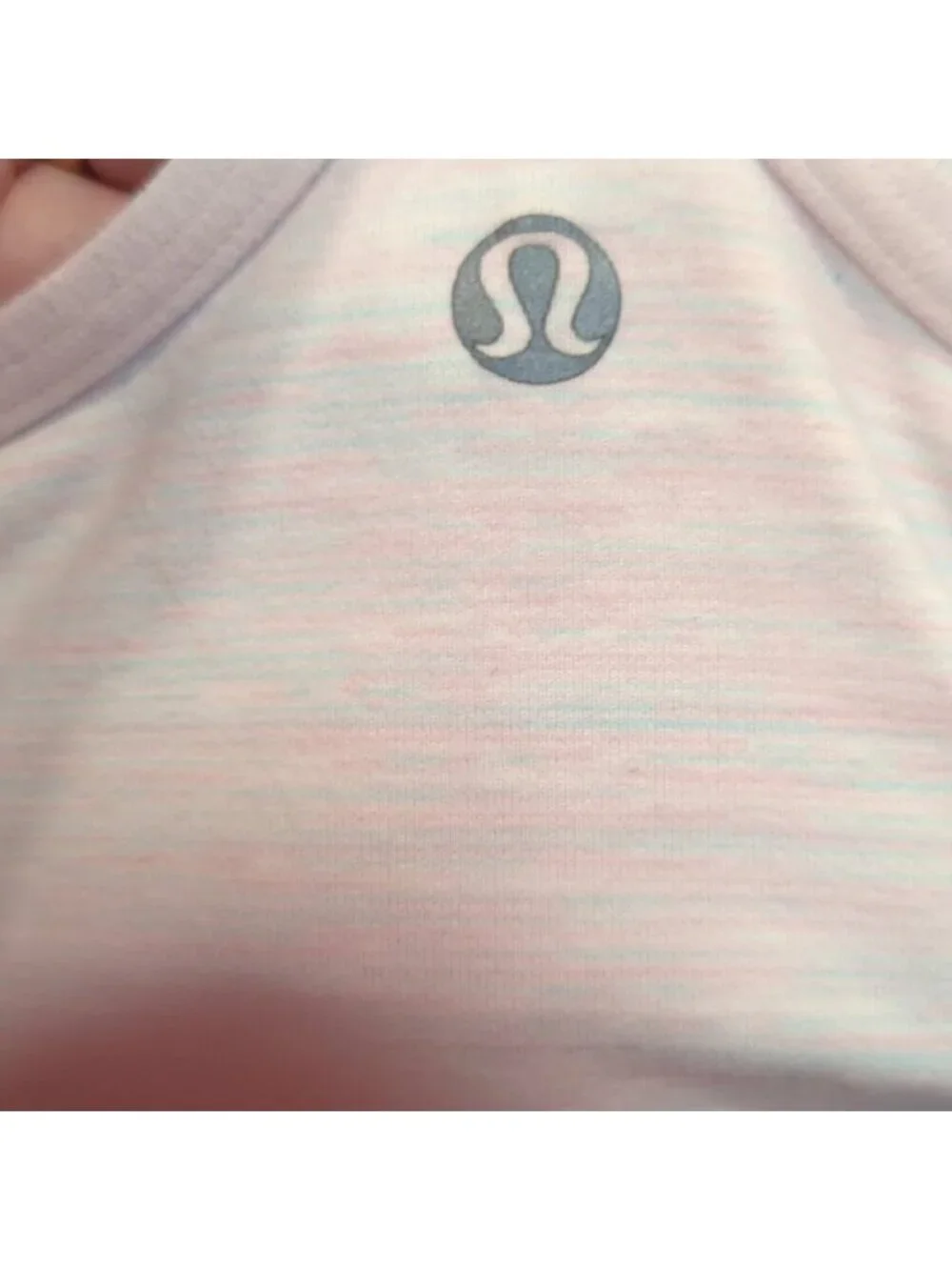 Lululemon Power Y Tank *LuonWee Are From Space White Barely Pink / Barely Pink